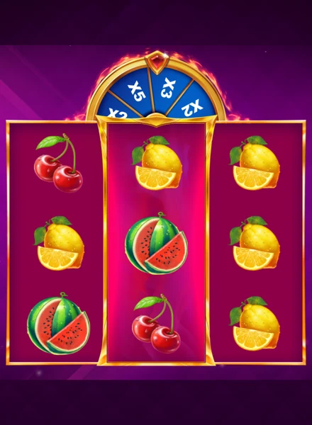 9 Hot Fruits Stick and Spin 3x3 game cover from 1win