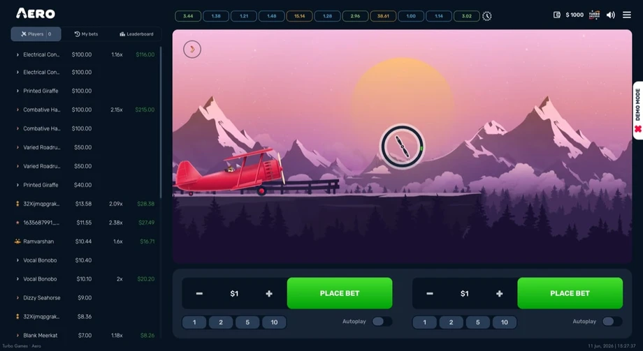 Aero gameplay screenshot