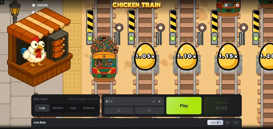 Chicken Train gameplay screenshot