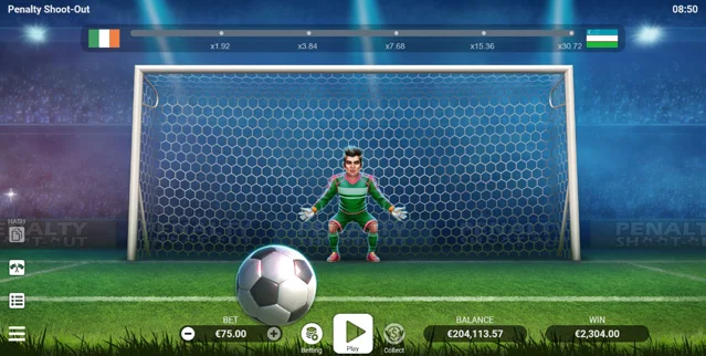 Game interface showing the round and controls