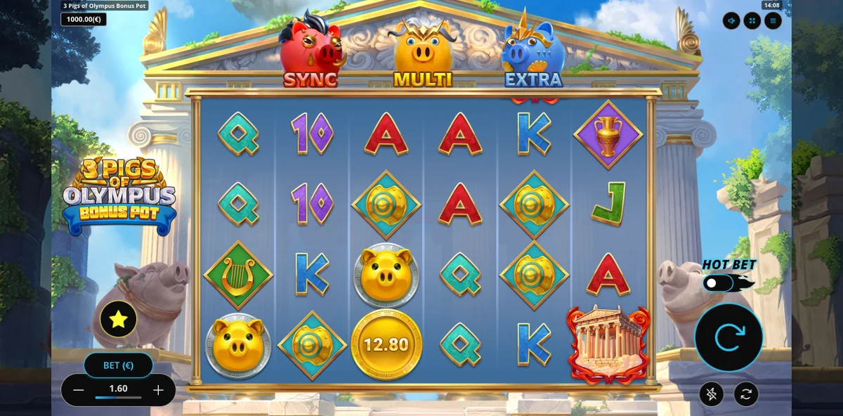 Game interface showing the round and controls